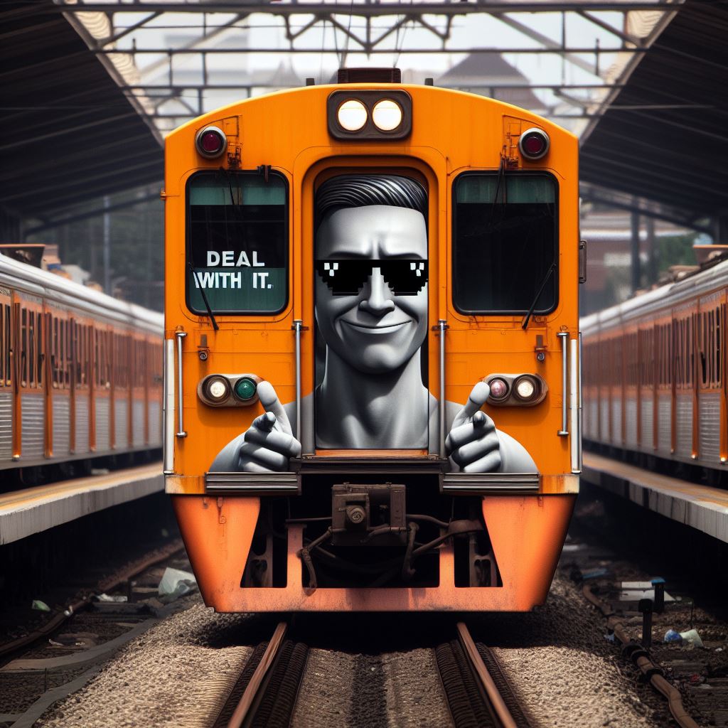a cool train meme