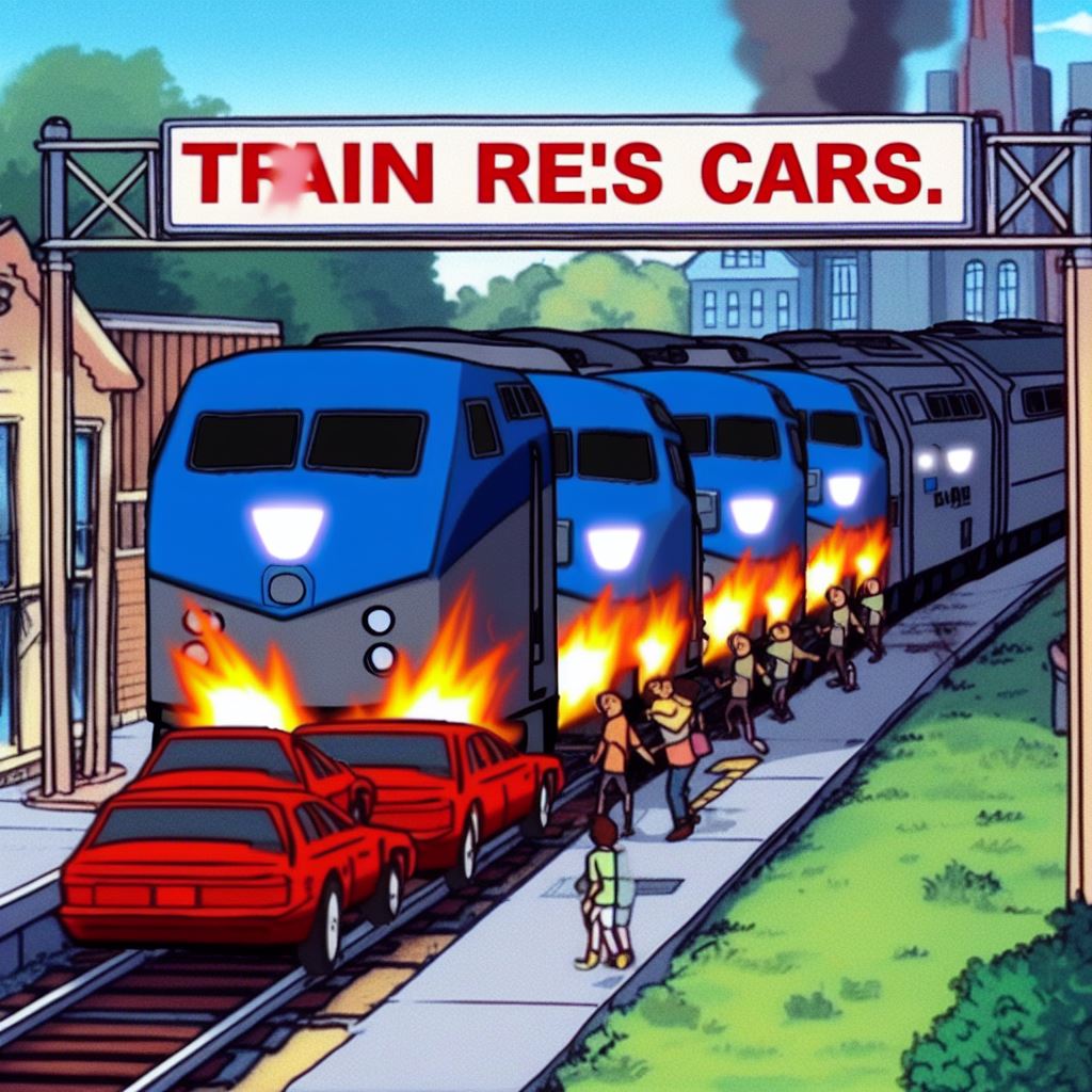 a cool train meme