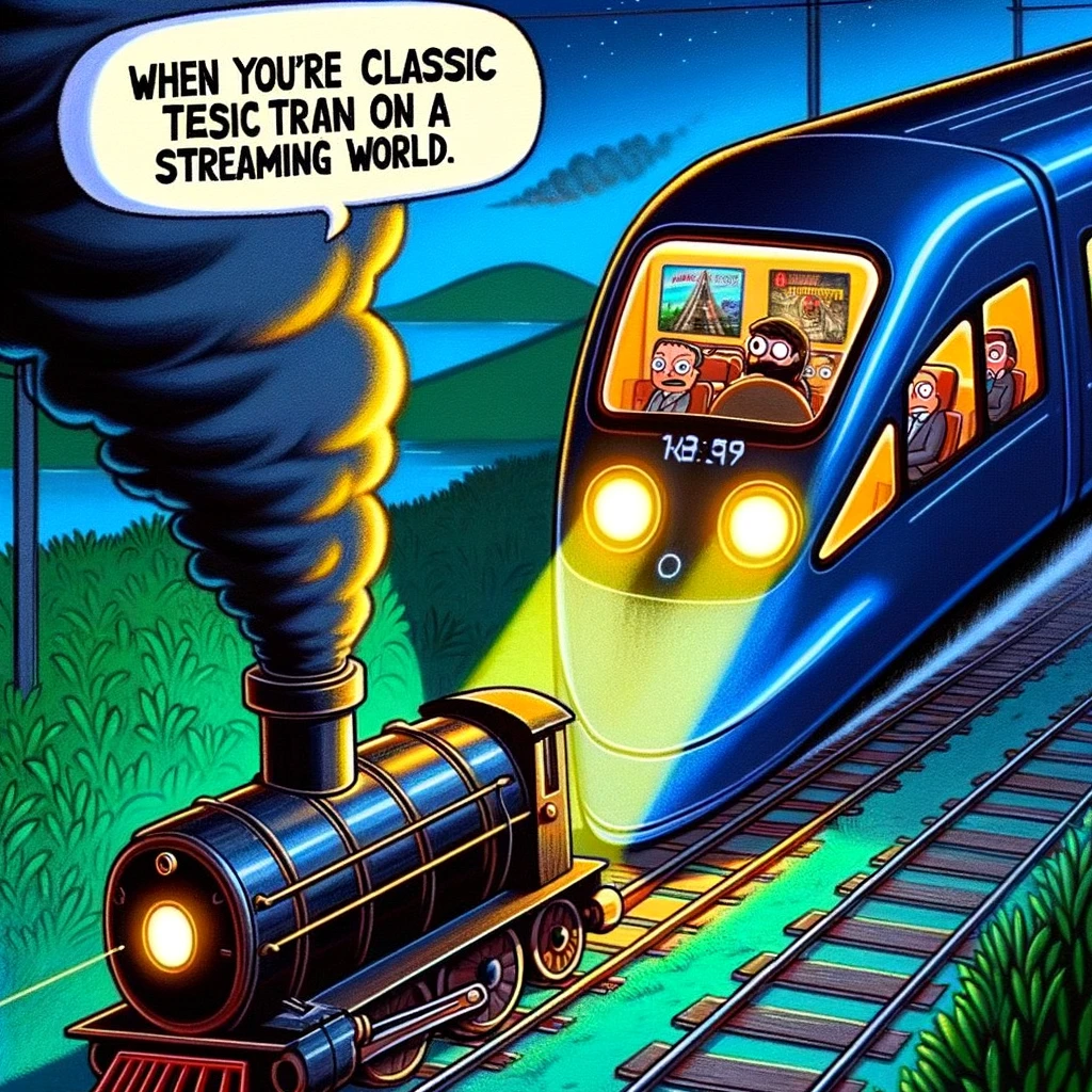 a cool train meme