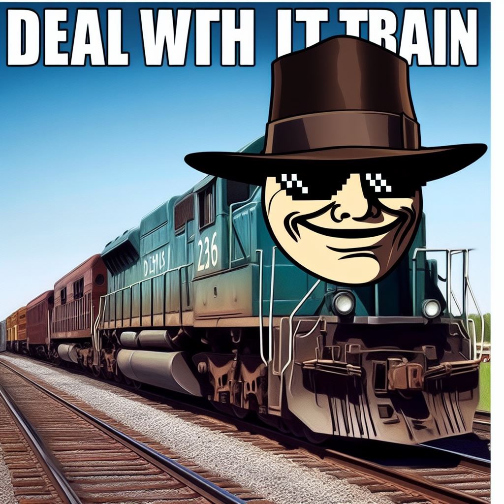 a cool train meme