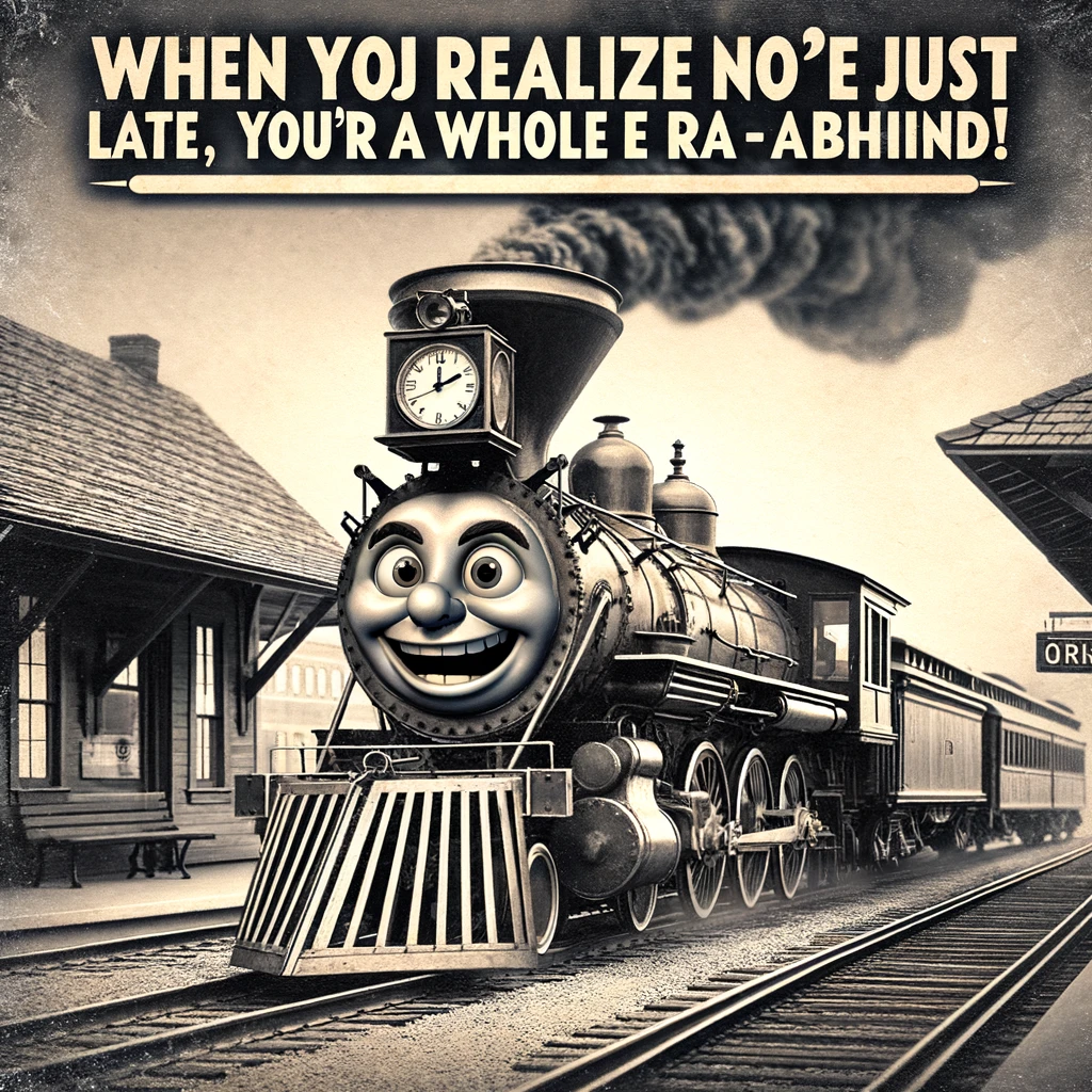 a cool train meme