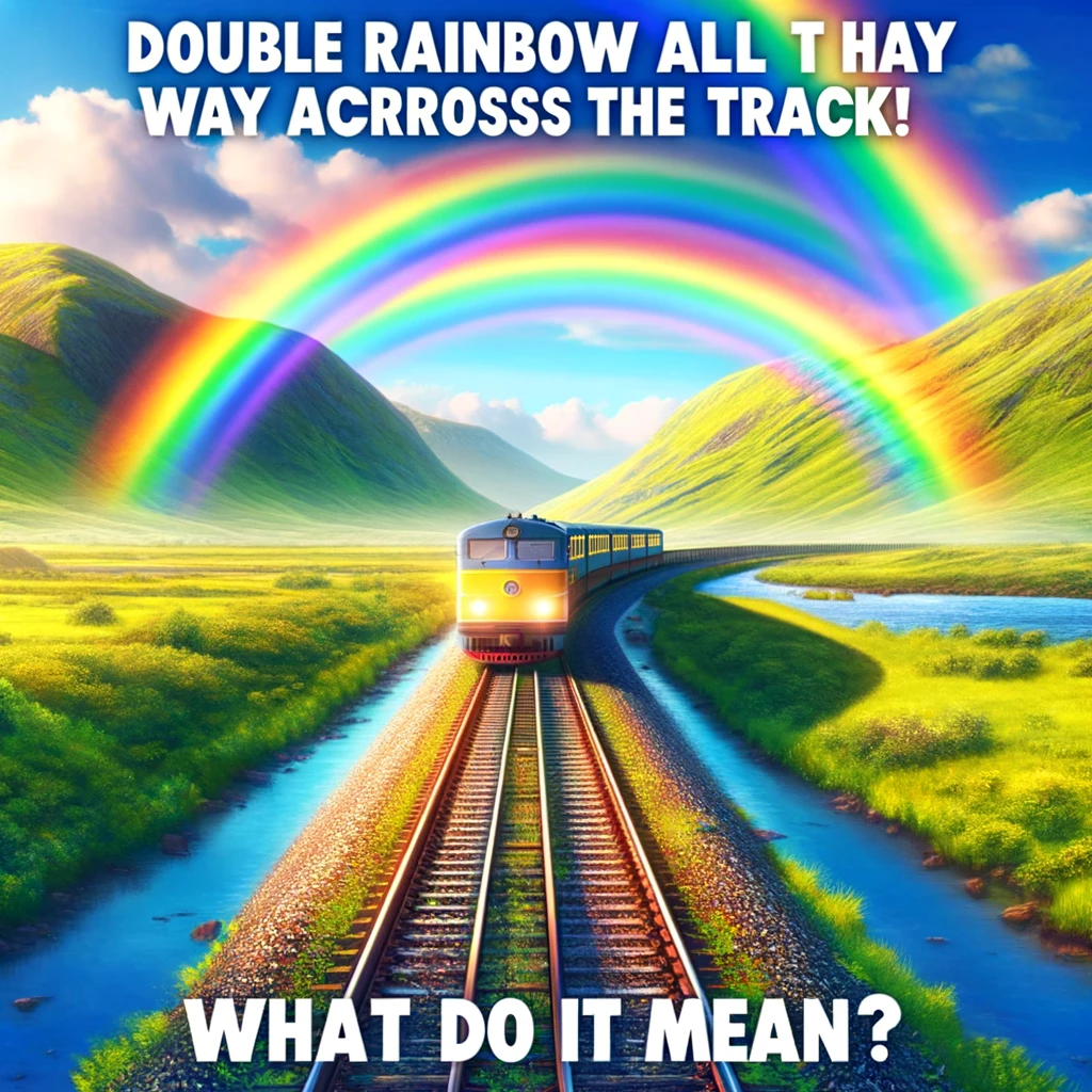 a cool train meme