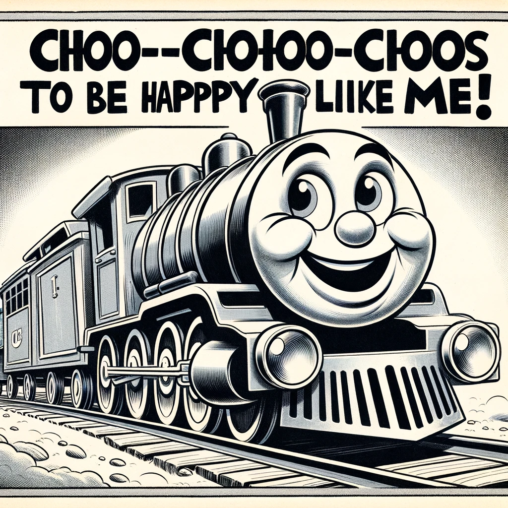 a cool train meme