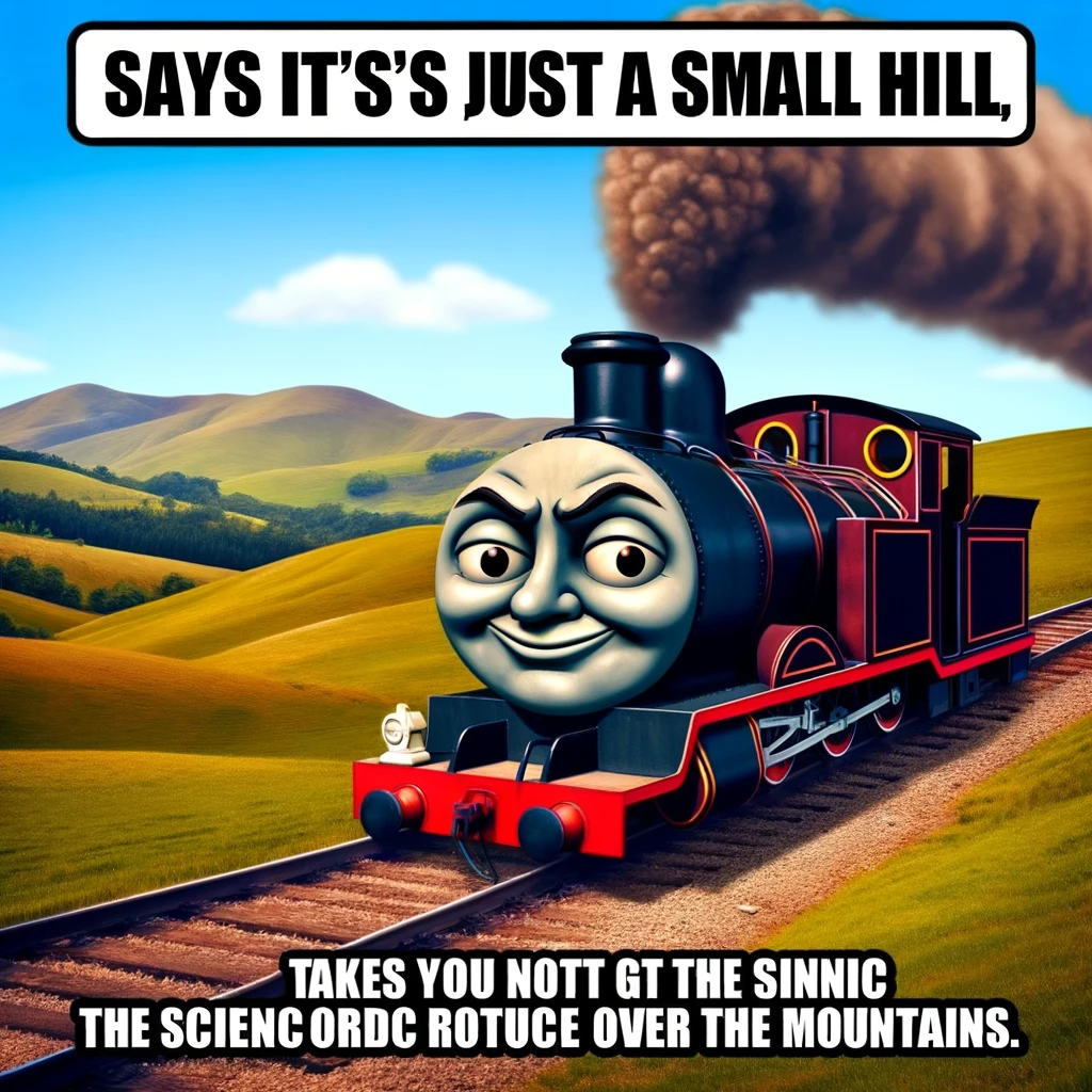 a cool train meme