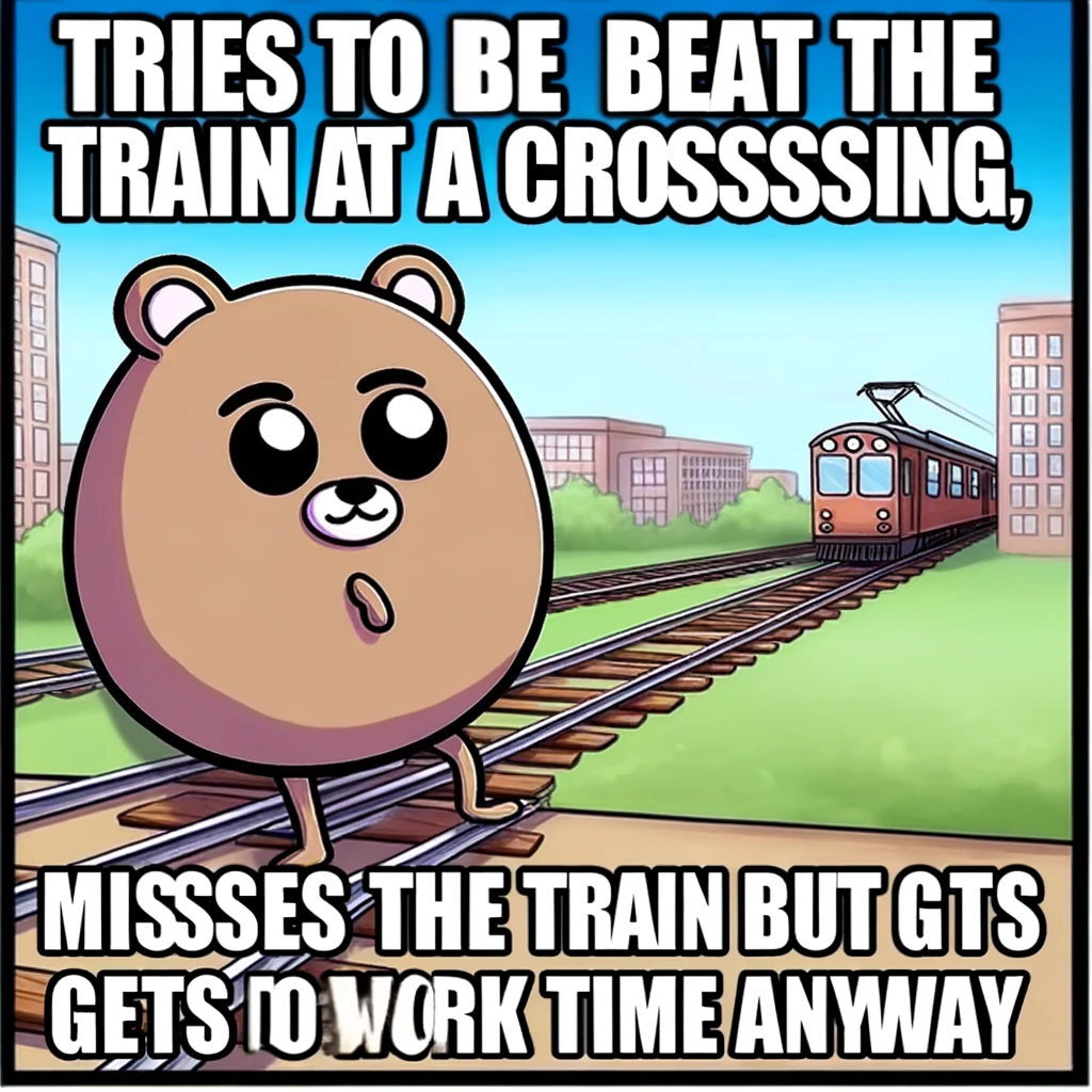 a cool train meme