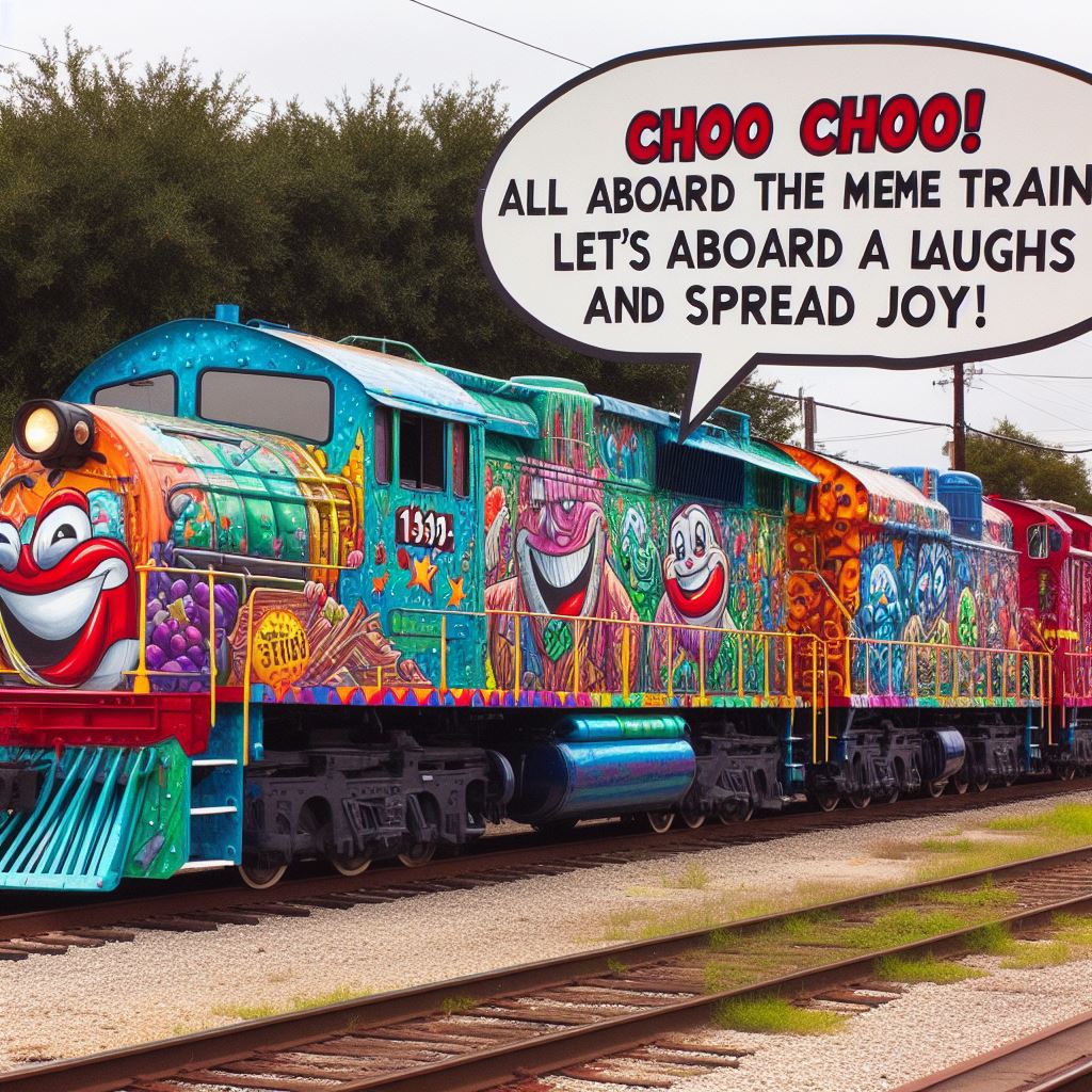a cool train meme